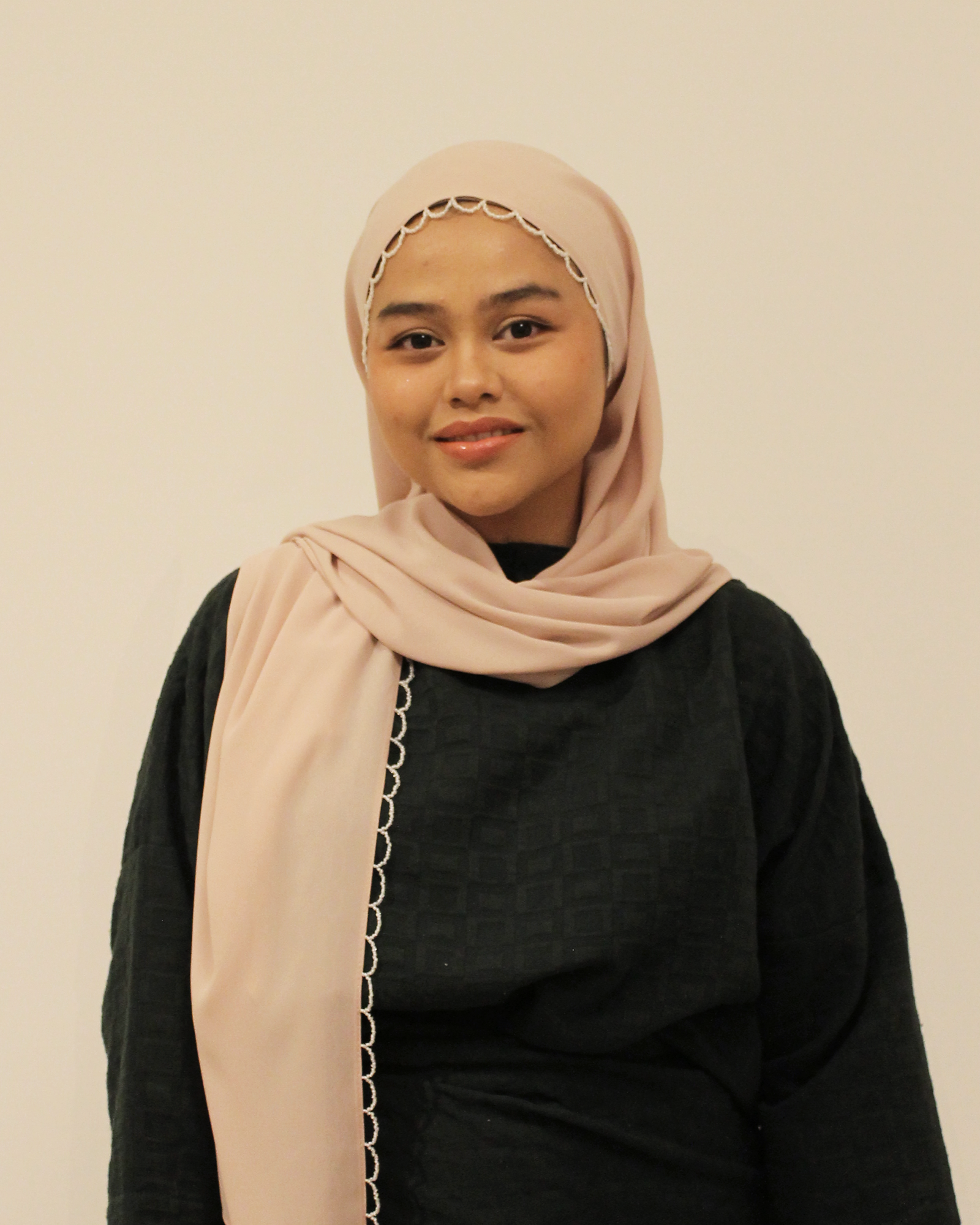 Sylvie Beads Shawl in Pastel Mauve